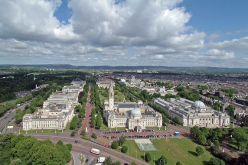 Cardiff's distinguished Civic Centre