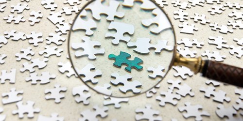 Scrutiny-examining-magnifying